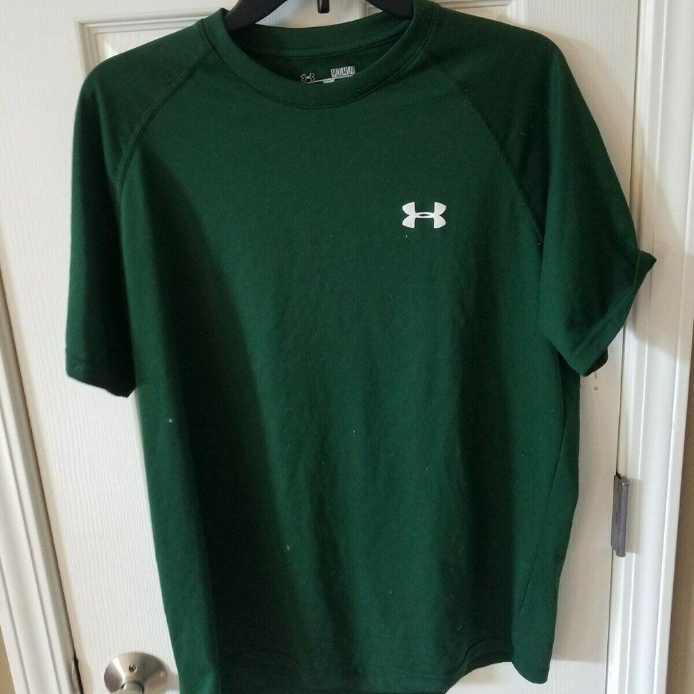 heat gear UA tshirt Mens MED hunter green